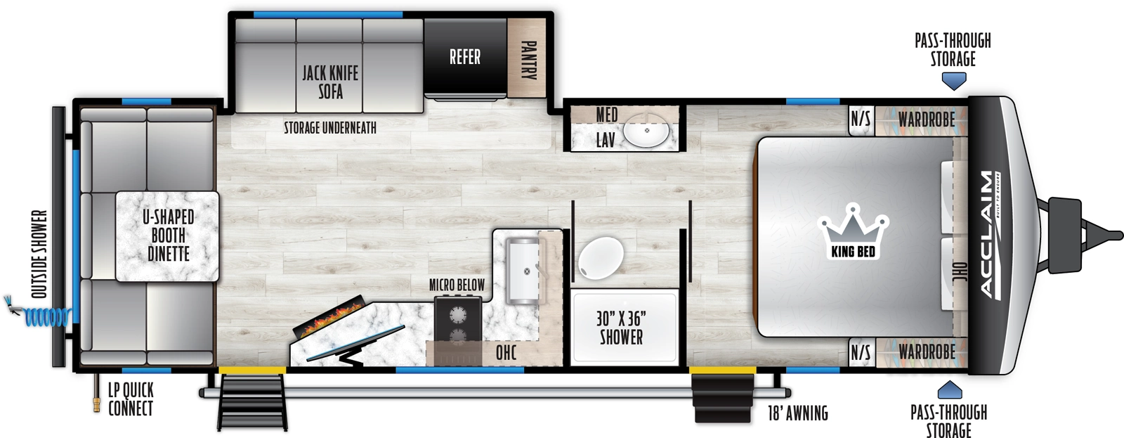 Acclaim 2500RD Floorplan